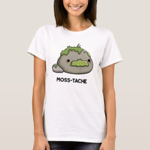Moss-tache Funny Mustache Pun T-shirt