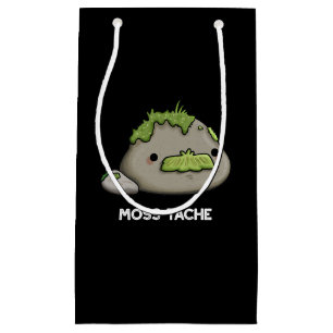 Moss-tache Grappige snor Pun Dark BG Klein Cadeauzakje