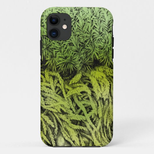 Moss tekening met gekleurde bekledingskap Case-Mate iPhone case (Achterkant)
