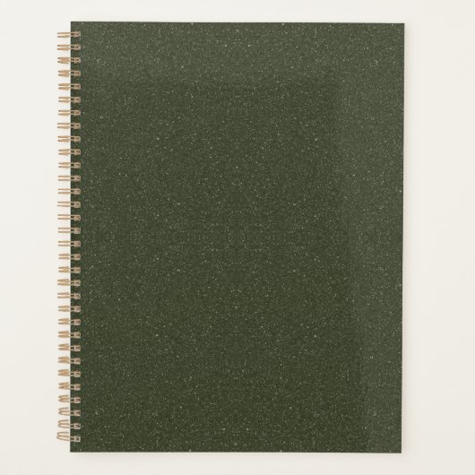 Moss texturé Vert personnalisé Planificateur hebdo (Devant)