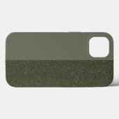Moss vertical personnalisé iPhone 13 Coque vert (Verso (horizontal))