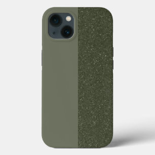 Moss vertical personnalisé iPhone 13 Coque vert