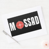 Mossad Rechthoekige Sticker (Envelop)