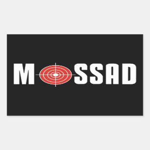 Mossad Rechthoekige Sticker