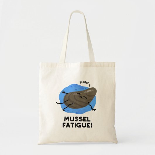 Mossel Vermoeidheid Funny Animal Musea Pun Tote Bag (Voorkant)