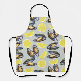 Mosselen en citroenen van Natasha Us Schort