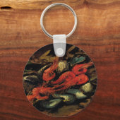 Mosselen en garnalen door Vincent van Gogh Sleutelhanger (Voorkant)