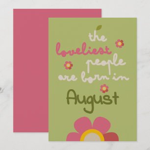 MOSSY BLOOM - Anniversaire Floral Invitation Card