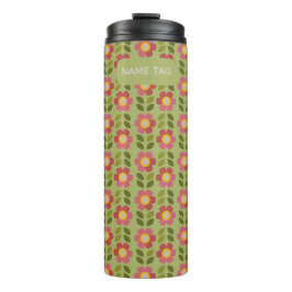 Mossy Bloom Bloemen Thermische Tumbler Thermosbeker