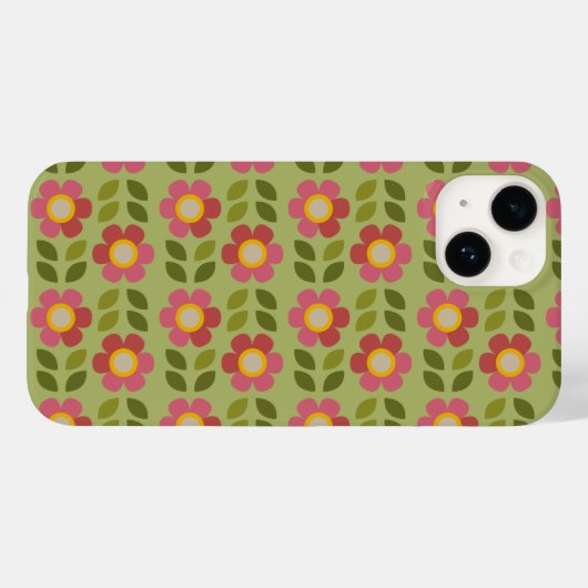 MOSSY BLOOM - Botanische iPhone Case (Achterkant (horizontaal))