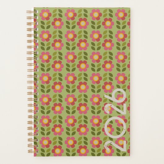 MOSSY BLOOM - Botanische Patroon Planner (Voorkant)