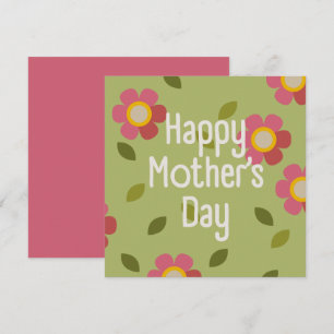 MOSSY BLOOM - Carte d'invitation florale Fête des