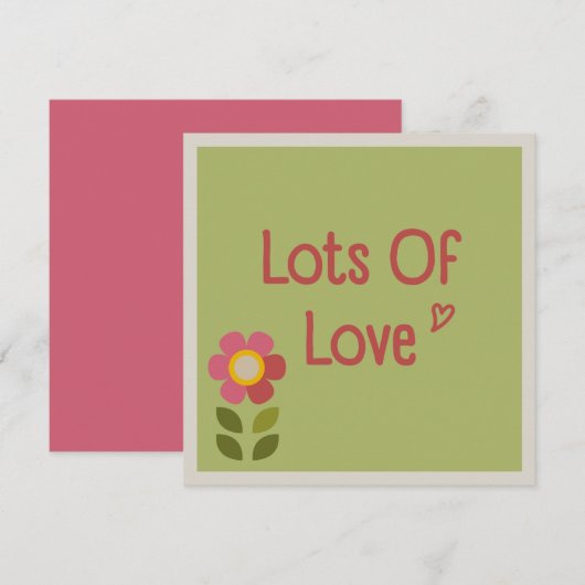 MOSSY BLOOM - Carte d'invitation florale Fête des (Devant / Derrière)