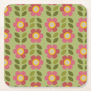 MOSSY BLOOM - Moderne Bloemen Onderzetter