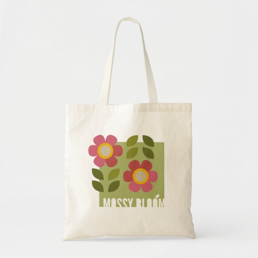 MOSSY BLOOM - Moderne Canvas tas (Voorkant)