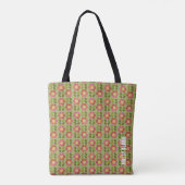 MOSSY BLOOM - Schattigee Bloemenprint Canvas tas (Achterkant)
