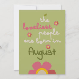 MOSSY BLOOM - Verjaardag Bloemen Uitnodiging Kaart