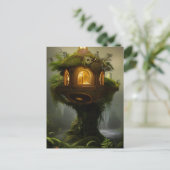 Mossy Fairy House Briefkaart (Staand voorkant)