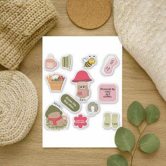 Mossy & Fern Schattigee Paddenstoelen & Gezellige Sticker