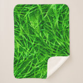 Mossy Grass Sherpa Deken (Voorkant)