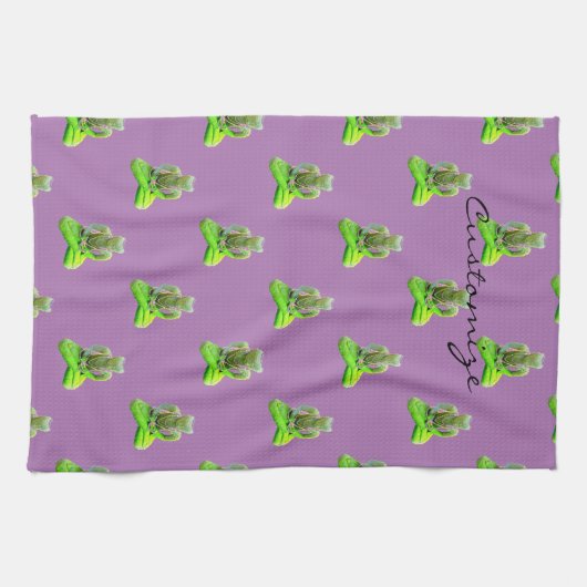 Mossy Green Buddha Meditating Thunder_Cove Theedoek (Horizontaal)