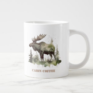 Mossy Moose Wildlife Portrait, op maat Extra Grote Beker