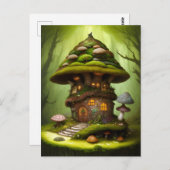 Mossy Mushroom Fairy House Briefkaart (Voorkant / Achterkant)