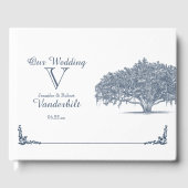 Mossy Oak Tree in Blue Mariage Livre d'or (Recto)
