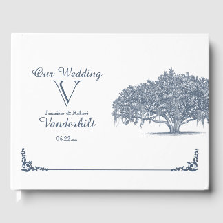 Mossy Oak Tree in Blue Mariage Livre d'or