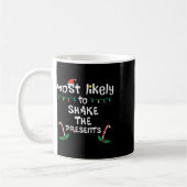 Most Likely Shake presenteert kerst Xmas familie M Koffiemok (Links)