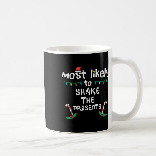 Most Likely Shake presenteert kerst Xmas familie M Koffiemok (Rechts)