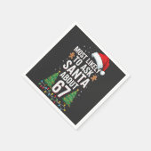 Most Likely To Ask Santa About 67 Six Seven Xmas Servet (Hoek)