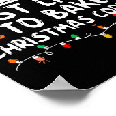 Most Likely To Bake Christmas Cookies Baker Christ Poster (Hoek)