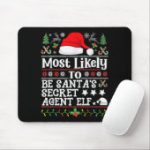 Most Likely To Be Santa's Secret Agent Elf - Chris Muismat (Met muis)