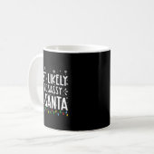 Most Likely To Be Sy To Santa Family Christmas Koffiemok (Voorkant links)