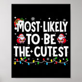 Most Likely To Be The Cutest Matching Christmas Poster (Voorkant)
