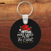 Most Likely To Be The Cutest Matching Family Chris Sleutelhanger (Voorkant)