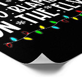 Most Likely To Blame It On The Elves Funny Christm Poster (Hoek)