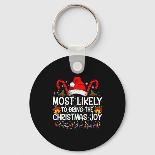 Most Likely To Bring The Christmas Joy Matching Sleutelhanger (Voorkant)