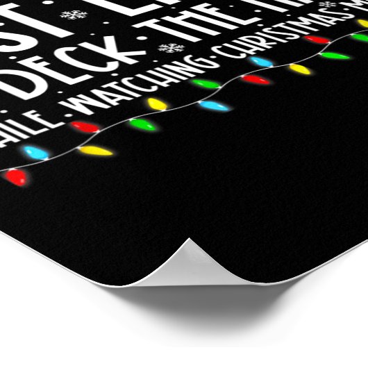 Most Likely To Deck The Halls White Watching Chris Poster (Hoek)