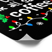 Most Likely To Drink All Santa's Coffee Christmas Poster (Hoek)