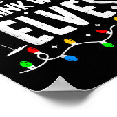 Most Likely To Drink With The Elves Funny Matching Poster (Hoek)