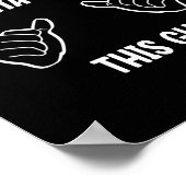 Most Likely To Eat Santa's Cookies This Guy Funny  Poster (Hoek)