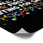 Most Likely To Fall Asleep First Funny Xmas Family Poster (Hoek)