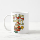 Most Likely To Fart On Santa's Lap Family Matching Koffiemok (Links)