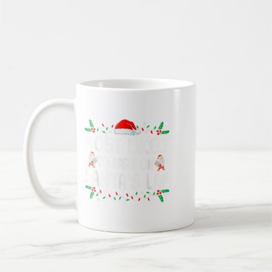 Most Likely To Fart On Santa's Lap Family Matching Koffiemok (Links)