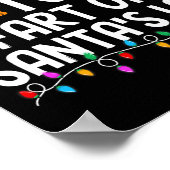 Most Likely To Fart On Santa's Lap Funny Christmas Poster (Hoek)