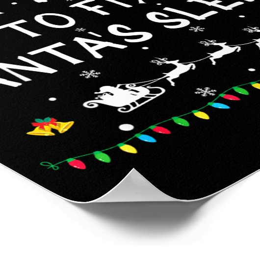 Most Likely To Fix Santa's Sleigh Funny Christmas Poster (Hoek)