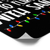 Most Likely To Flirt With Santa Christmas Matching Poster (Hoek)