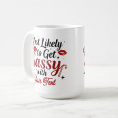 Most Likely to Get Sassy Personalized Mug Koffiemok (Voorkant links)